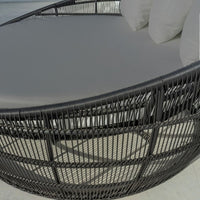 Sun-lounger Dido 160 x 160 x 76 cm Circular Black