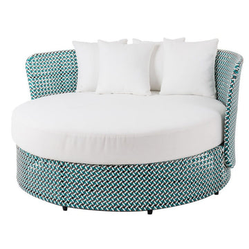 Garden day bed Nadia Turquoise 133 x 126 x 70 cm