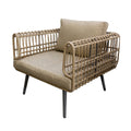 Garden sofa Ariki 83 x 84 x 67 cm synthetic rattan Steel