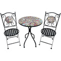 Table set with 2 chairs Alexandra House Living Multicolour 60 x 71 x 60 cm Mosaic