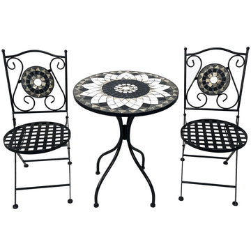 Table set with 2 chairs Alexandra House Living Multicolour 60 x 71 x 60 cm Mosaic