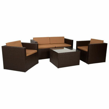 Set of furniture Alexandra House Living Brown 4 Pieces