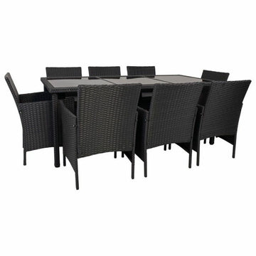 Set of furniture Alexandra House Living Black 9 Pieces