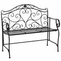 Bench Alexandra House Living Black Iron 50 x 88 x 110 cm