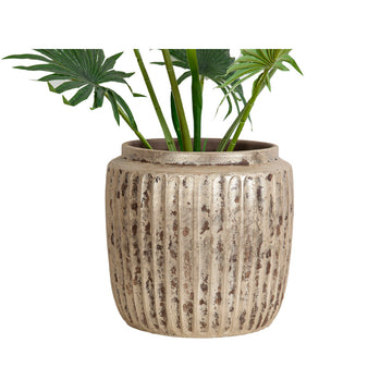 Planter Romimex Beige Ceramic 29 x 29 x 29 cm