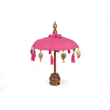 Decorative umbrella Romimex Fuchsia 35 x 60 x 35 cm