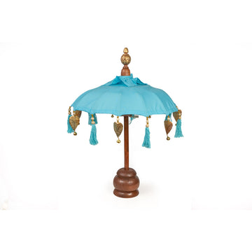 Decorative umbrella Romimex Turquoise 35 x 60 x 35 cm