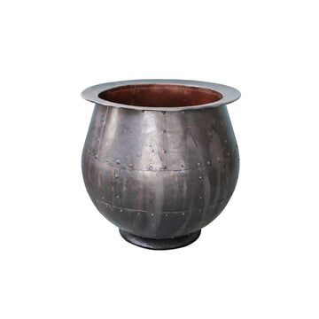 Planter Romimex Black Metal 46 x 49 x 46 cm