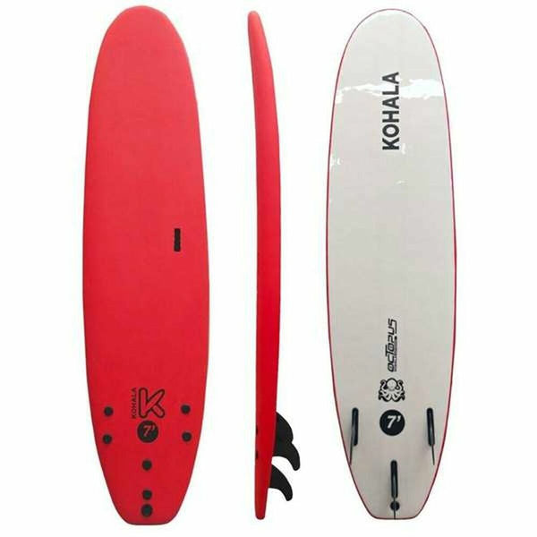 Surf Board Soft 7' Red Rigid