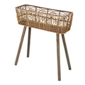 Planter 60 x 21 x 68 cm Natural Wood Bamboo