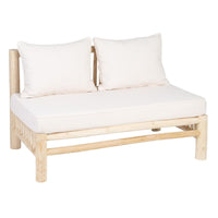 2-Seater Sofa AKAR Natural Teak 131 x 80 x 77,5 cm