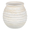 Planter Cream Ceramic Circular 32 x 32 x 35 cm