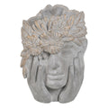 Planter Grey Cement Face 27 x 22 x 31 cm