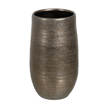 Planter Metallic Ceramic 31 x 31 x 51 cm