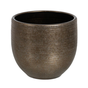 Planter Metallic Ceramic 40 x 40 x 37 cm