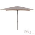 Sunshade Tessa Taupe Aluminium 300 x 400 x 250 cm