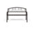 Bench with backrest Anthracite Iron (123 X 53 X 86 cm)