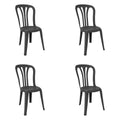 Garden chair Garbar Garrotxa Anthracite polypropylene 43 x 89 x 52 cm (4 Units)