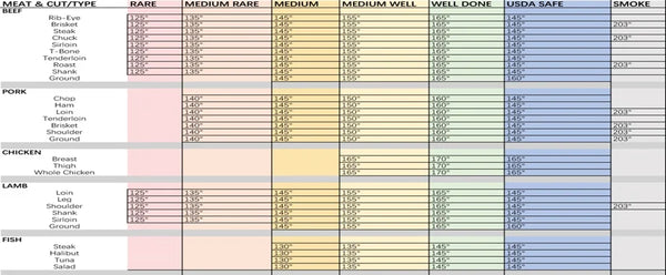 Wireless Meat Food Thermometer for Oven Grill BBQ Steak Turkey Smoker Kitchen Smart Digital Bluetooth Barbecue Gifts MeatChamp - Elite Outdoor Living