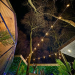 13M / 42FT Super Festoon Warm White Outdoor Plug-in Connectable LED String Lights - Elite Outdoor Living