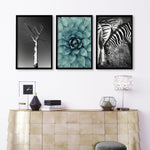 Large Picture Living Room | Set of 3 African Wildlife Wall art Prints