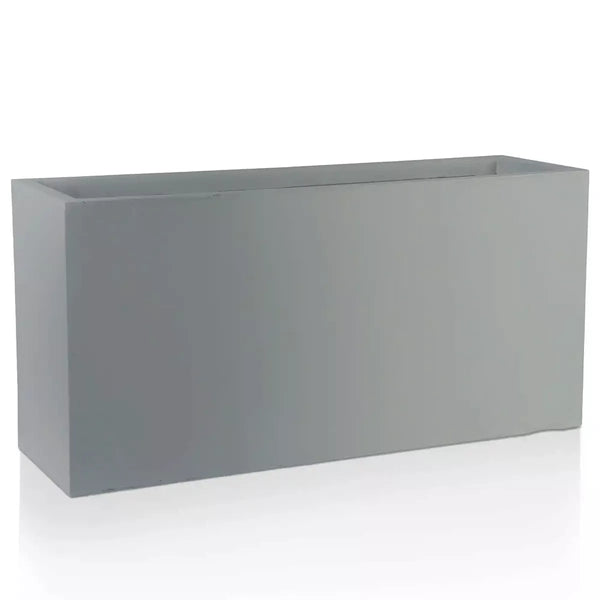 IDEALIST Lite Contemporary Trough Garden Planter, Light Concrete Outdoor Plant Pot H30 L65 W19 cm, 37L - Elite Outdoor Living
