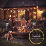 Heavy-Duty Pre-Rusted Metal Corten Steel Round Firepit