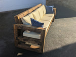 Solid Wood Garden Sofa 4 seat