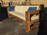 Solid Wood Garden Sofa 4 seat