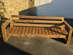 Solid Wood Garden Sofa 4 seat