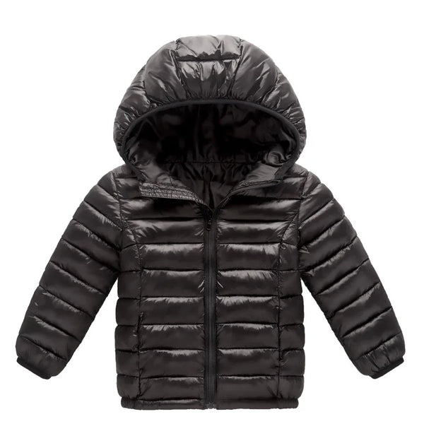 -30℃ Winter Kids Padded Jacket Children Thick Plus Velvet Warm Parkas Coat Boys Girls Fur Collar Hooded Cotton Clothes Outerwear