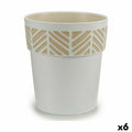 Self-watering flowerpot Stefanplast Orfeo White Plastic 29 x 29 x 29 cm (6 Units)