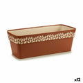 Self-watering planter Stefanplast Cloe Terracotta Plastic 17,5 x 17 x 49,5 cm (12 Units)