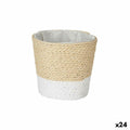 Planter White Rope Plastic 11 x 10,5 x 11 cm (24 Units)