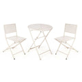 Table set with 2 chairs White