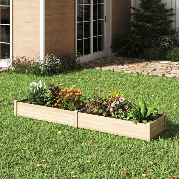 【Breeins】Raised Garden Bed Kit Outdoor Planter Box Wooden for Vegetable/Flower/Herb - Elite Outdoor Living