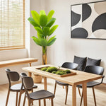 Artificial Banana Leaf Plant with Triple Stalks,Faux Banana Silk Tree,Tropical Fake Leaves Plants Indoor for Home Office - Elite Outdoor Living