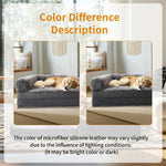 180cm Long Human Dog Bed Fits Adults and Pets Foldable Orthopedic Pet Bed Plush Cushion Cover with Bolster