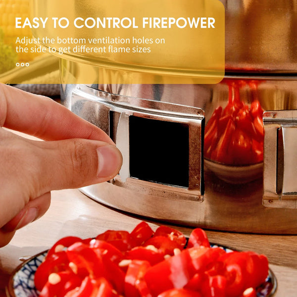 13Inch Korean BBQ Grill Multifunctional Charcoal Barbecue Grill Round Camping Grill Stove Tabletop Smoker Grill Grilled Net&Tray - Elite Outdoor Living