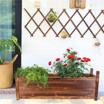 Wooden Raised Flower Bed Indoor Outdoor Vegetable Herb Planter Pot Garden Bed Flower Display - Elite Outdoor Living