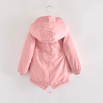 Winter Kids Clothes Plus Velvet Thicken Warm Jacket for Girls Casual Zipper Boys Outerwear Solid Versatile Children's Clothing