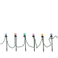 Set of LED garden stakes Lumineo Multicolour 6 W 14,5 m Soft green 20 Units