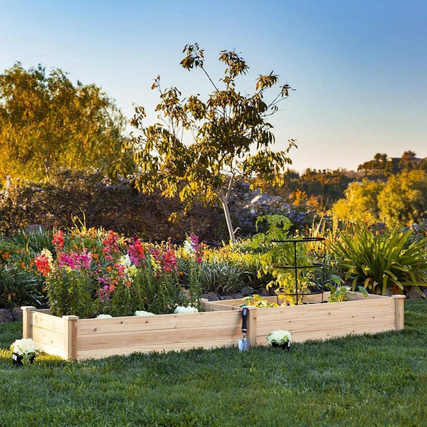 【Breeins】Raised Garden Bed Kit Outdoor Planter Box Wooden for Vegetable/Flower/Herb - Elite Outdoor Living