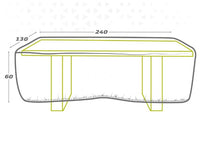 Protective Case Aktive Tables 240 x 60 x 130 cm (6 Units)