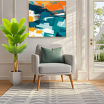 Artificial Banana Leaf Plant with Triple Stalks,Faux Banana Silk Tree,Tropical Fake Leaves Plants Indoor for Home Office - Elite Outdoor Living