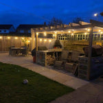 Outdoor Elite Festoon Waterproof Warm White Heavy Duty LED Connectable String Lights - Elite Outdoor Living