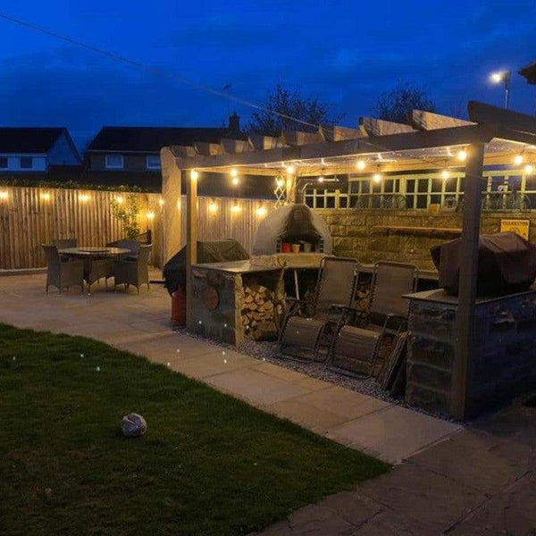 Outdoor Elite Festoon Waterproof Warm White Heavy Duty LED Connectable String Lights - Elite Outdoor Living