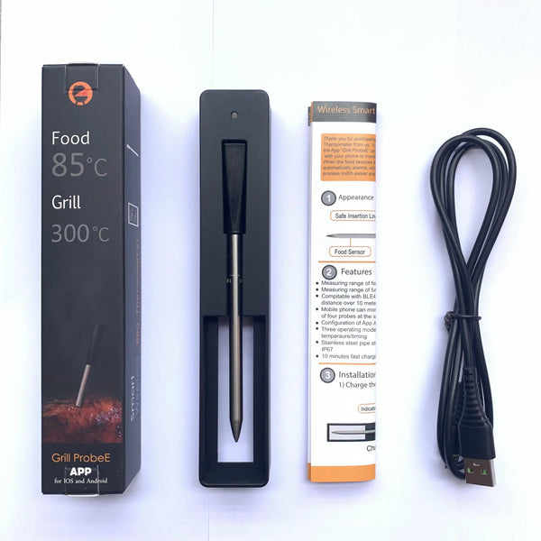 Wireless Meat Food Thermometer for Oven Grill BBQ Steak Turkey Smoker Kitchen Smart Digital Bluetooth Barbecue Gifts MeatChamp - Elite Outdoor Living