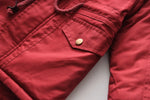 Winter Kids Clothes Plus Velvet Thicken Warm Jacket for Girls Casual Zipper Boys Outerwear Solid Versatile Children's Clothing