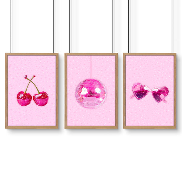 Cool Wall Decor For Teens | Set of 3 Pop Wall art Prints